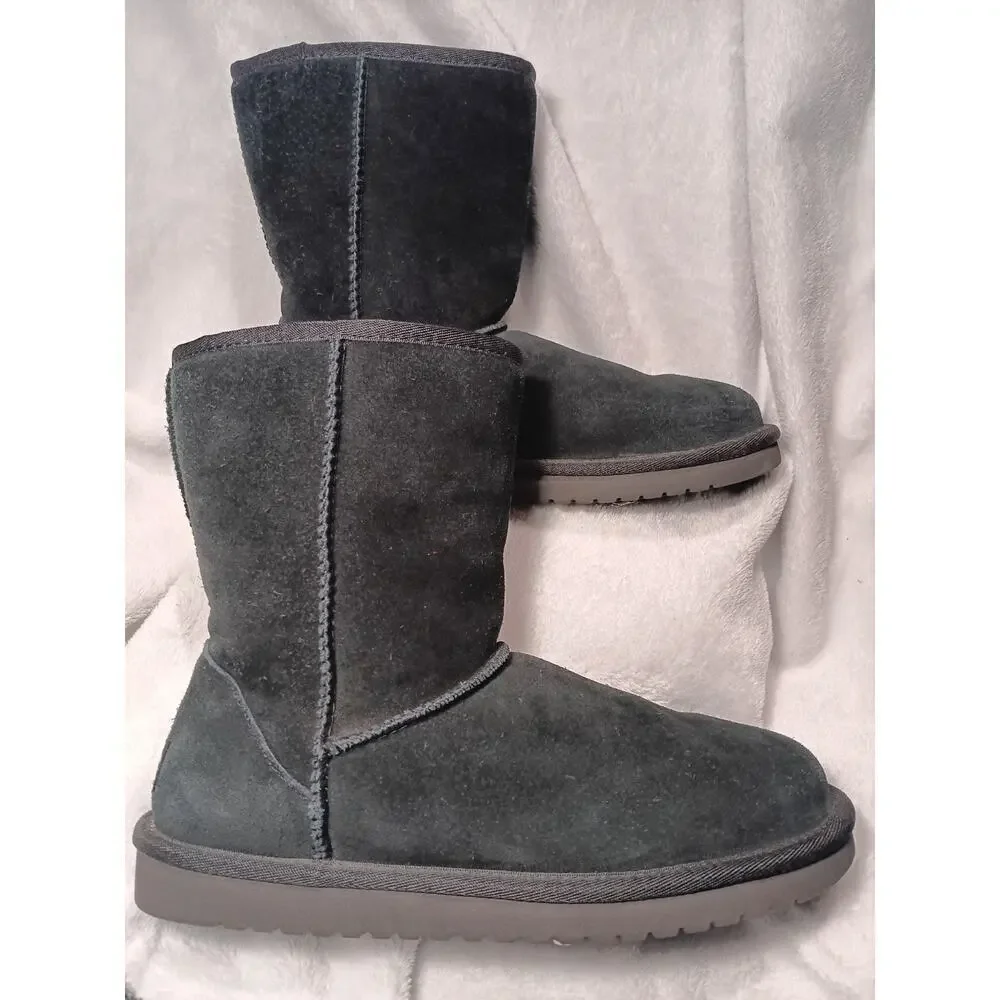 Koolaburra by UGG Classic Short Black Suede Boots Women’s 8 Winter Cozy